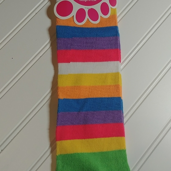 Focus Green Rainbow Striped Toe Socks - Picture 7 of 8